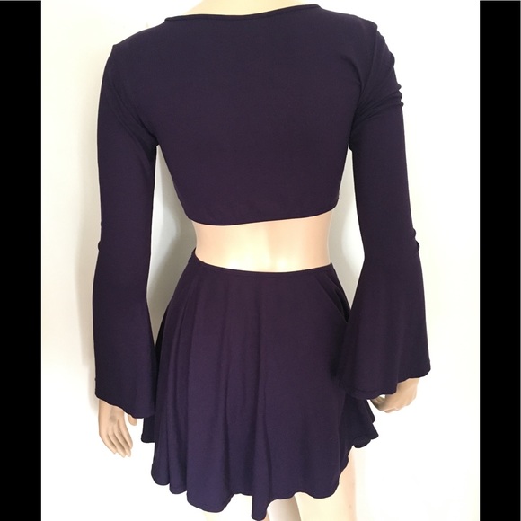 Indah KISS Crochet Dress Purple XS - Picture 4 of 6